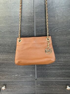 Michael Kors Brown Pebbled Leather Bag
